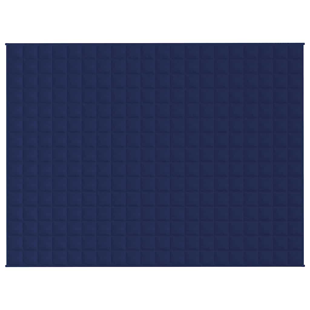 Gewichtsdecke Blau 150x200 cm 7 kg Stoff
