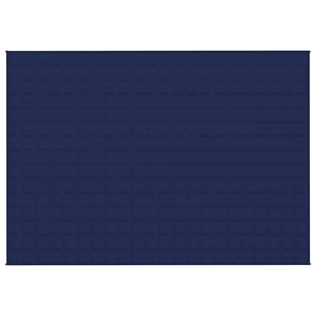 Gewichtsdecke Blau 155x220 cm 7 kg Stoff