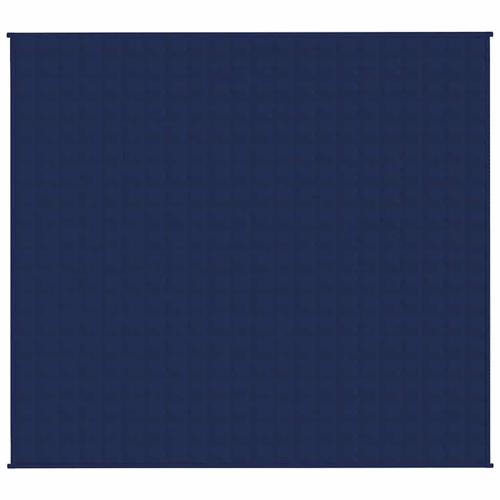 Gewichtsdecke Blau 200x225 cm 9 kg Stoff