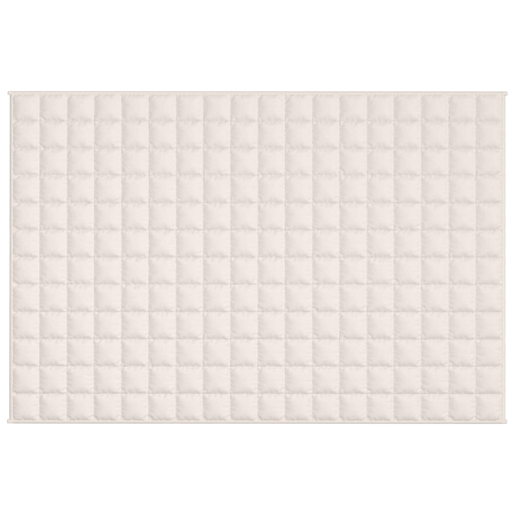 Gewichtsdecke Hellcreme 120x180 cm 5 kg Stoff