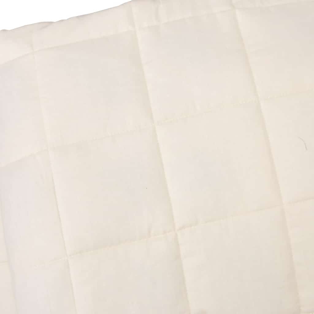 Gewichtsdecke Hellcreme 138x200 cm 6 kg Stoff