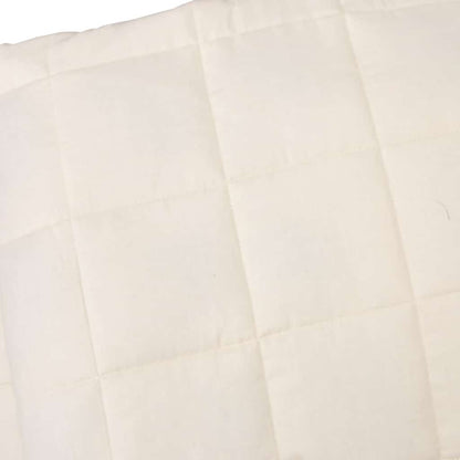 Gewichtsdecke Hellcreme 138x200 cm 6 kg Stoff