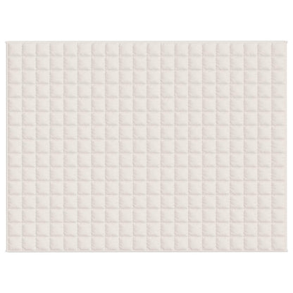 Gewichtsdecke Hellcreme 150x200 cm 7 kg Stoff
