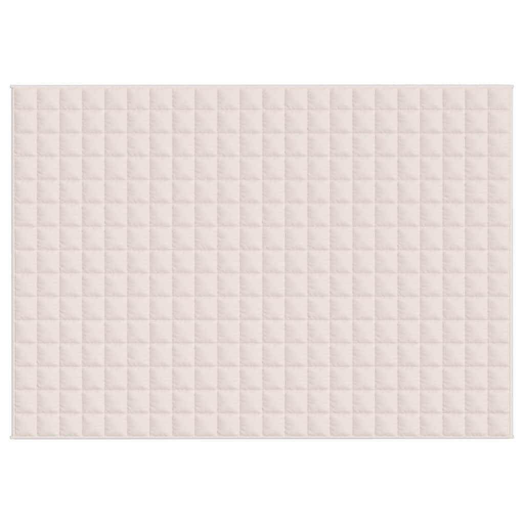 Gewichtsdecke Hellcreme 155x220 cm 11 kg Stoff