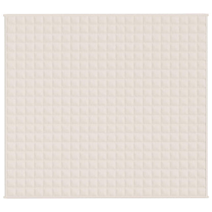 Gewichtsdecke Hellcreme 200x225 cm 9 kg Stoff