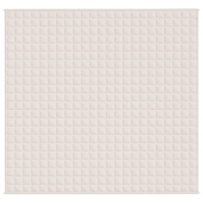 Gewichtsdecke Hellcreme 220x235 cm 11 kg Stoff