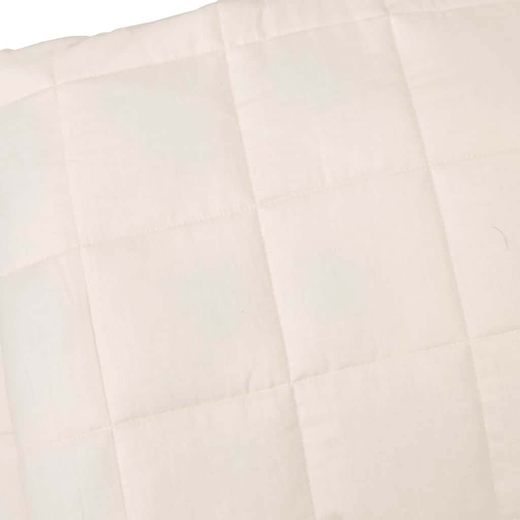 Gewichtsdecke Hellcreme 220x235 cm 11 kg Stoff