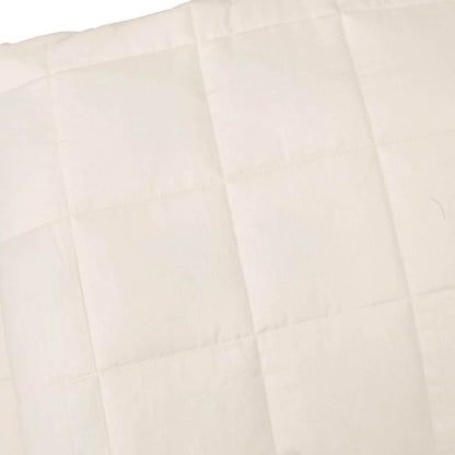 Gewichtsdecke Hellcreme 220x235 cm 11 kg Stoff