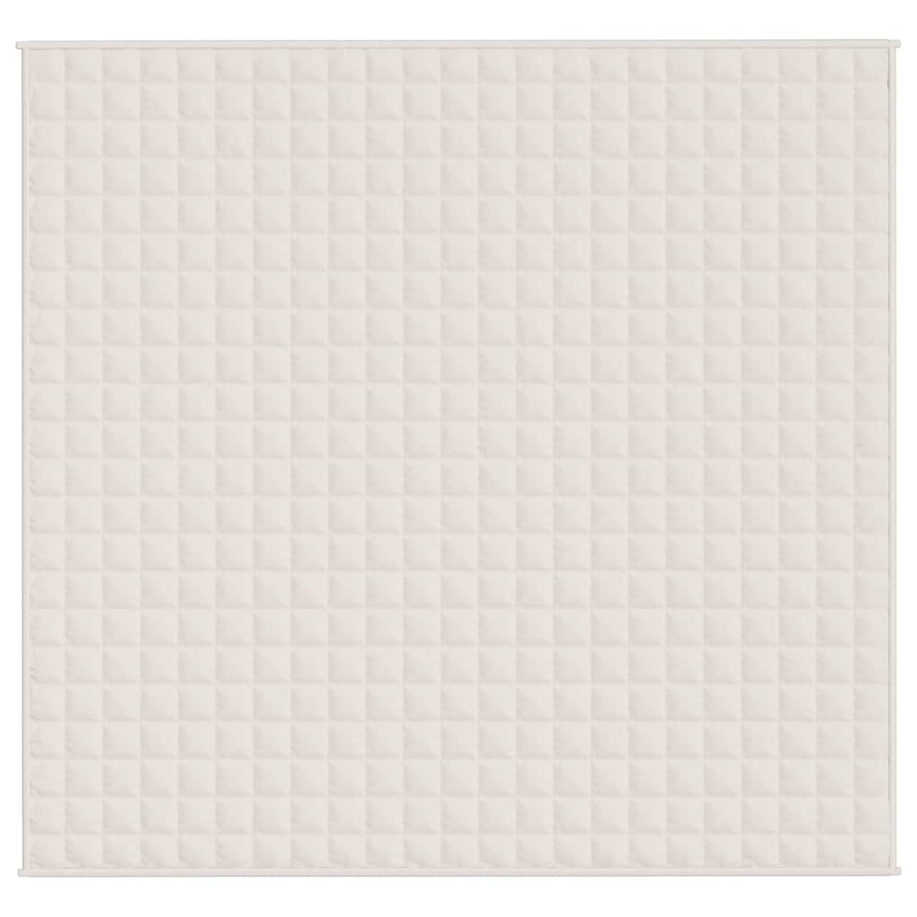 Gewichtsdecke Hellcreme 220x235 cm 15 kg Stoff