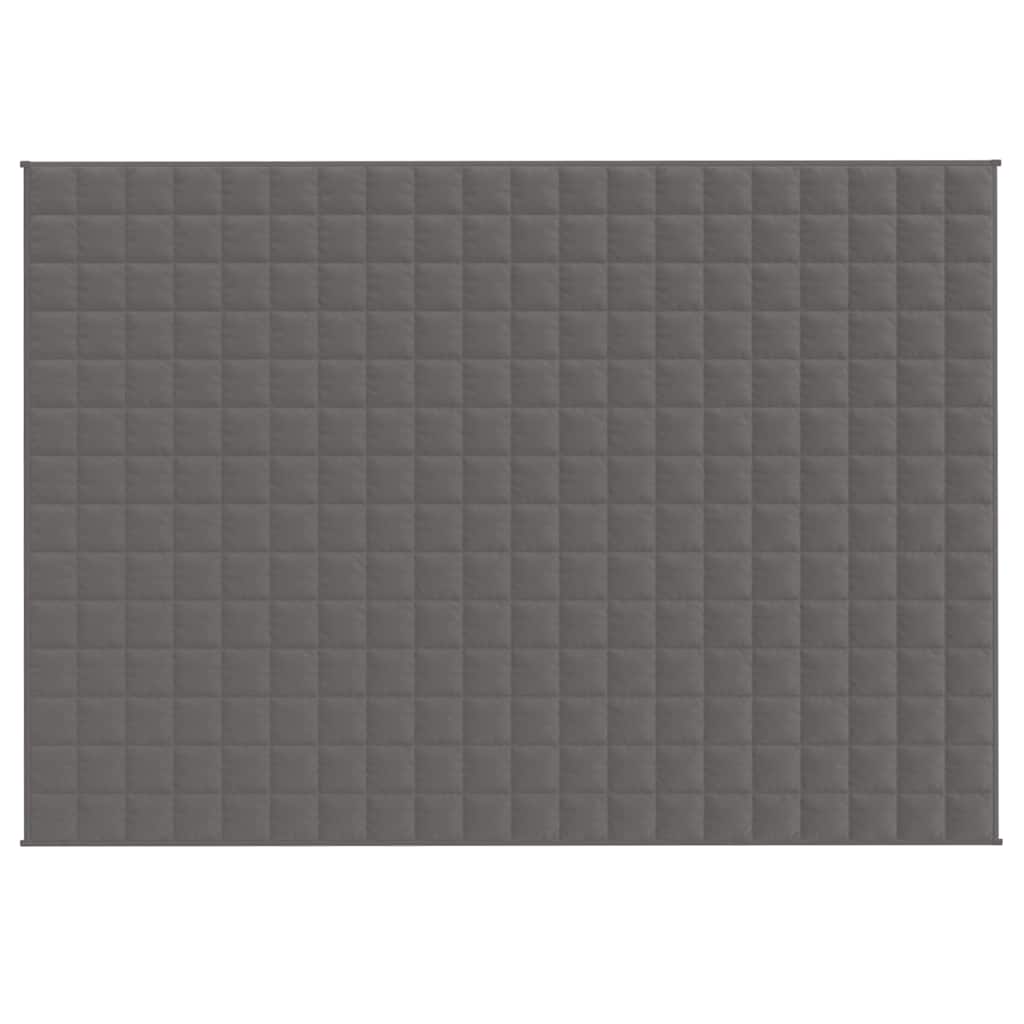 Gewichtsdecke Grau 138x200 cm 6 kg Stoff