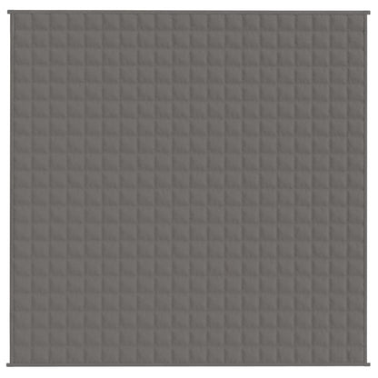 Gewichtsdecke Grau 200x200 cm 13 kg Stoff