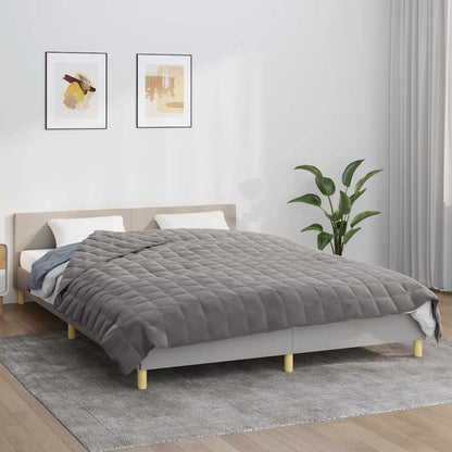 Gewichtsdecke Grau 200x200 cm 13 kg Stoff