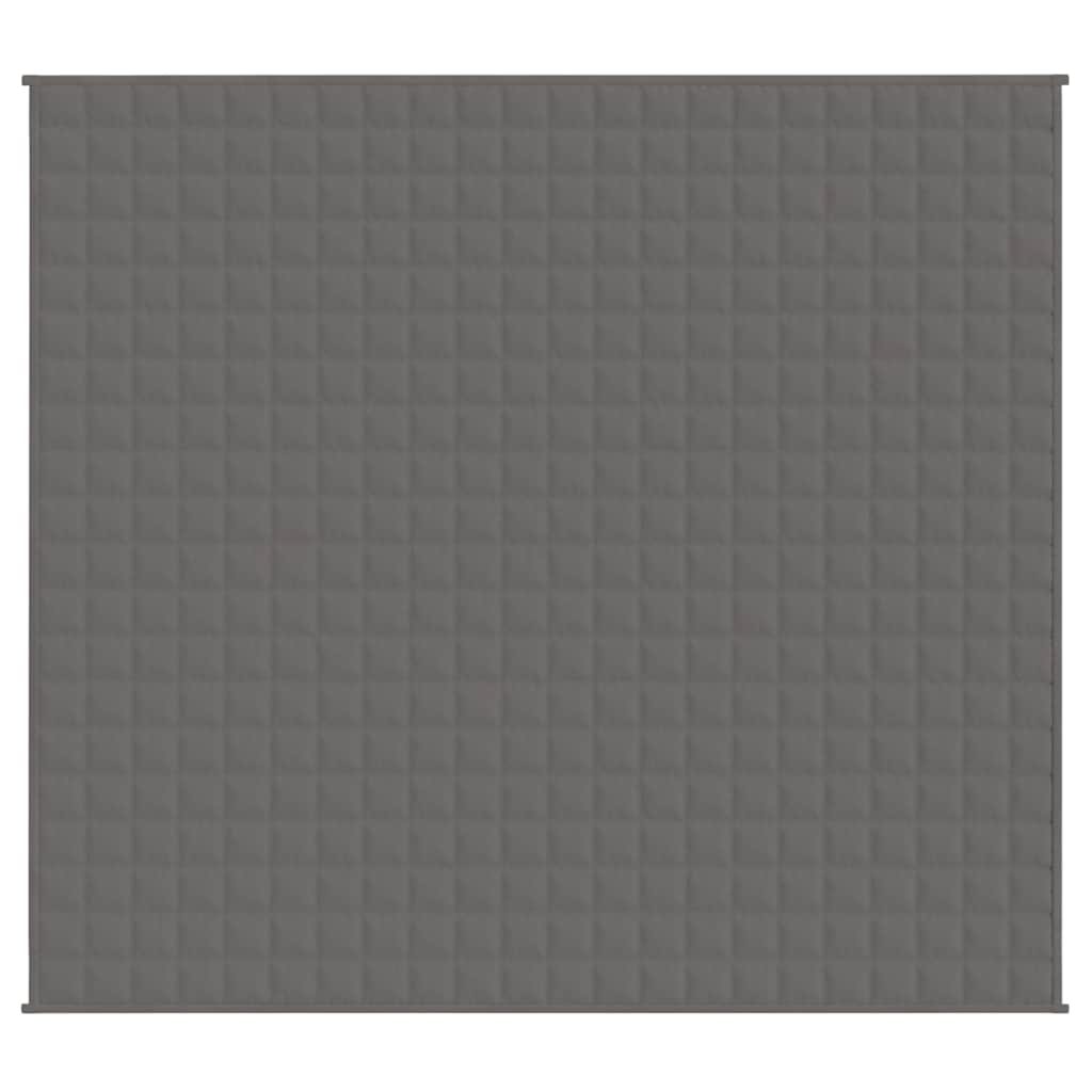 Gewichtsdecke Grau 200x225 cm 9 kg Stoff