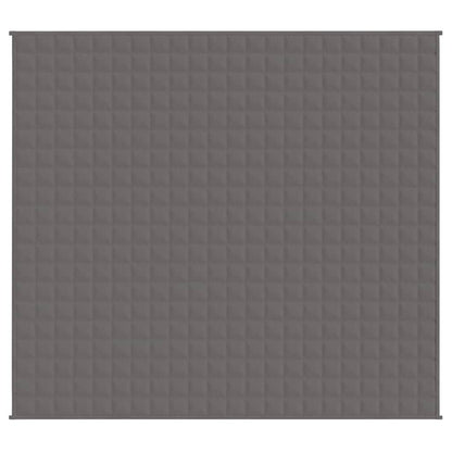Gewichtsdecke Grau 200x225 cm 13 kg Stoff