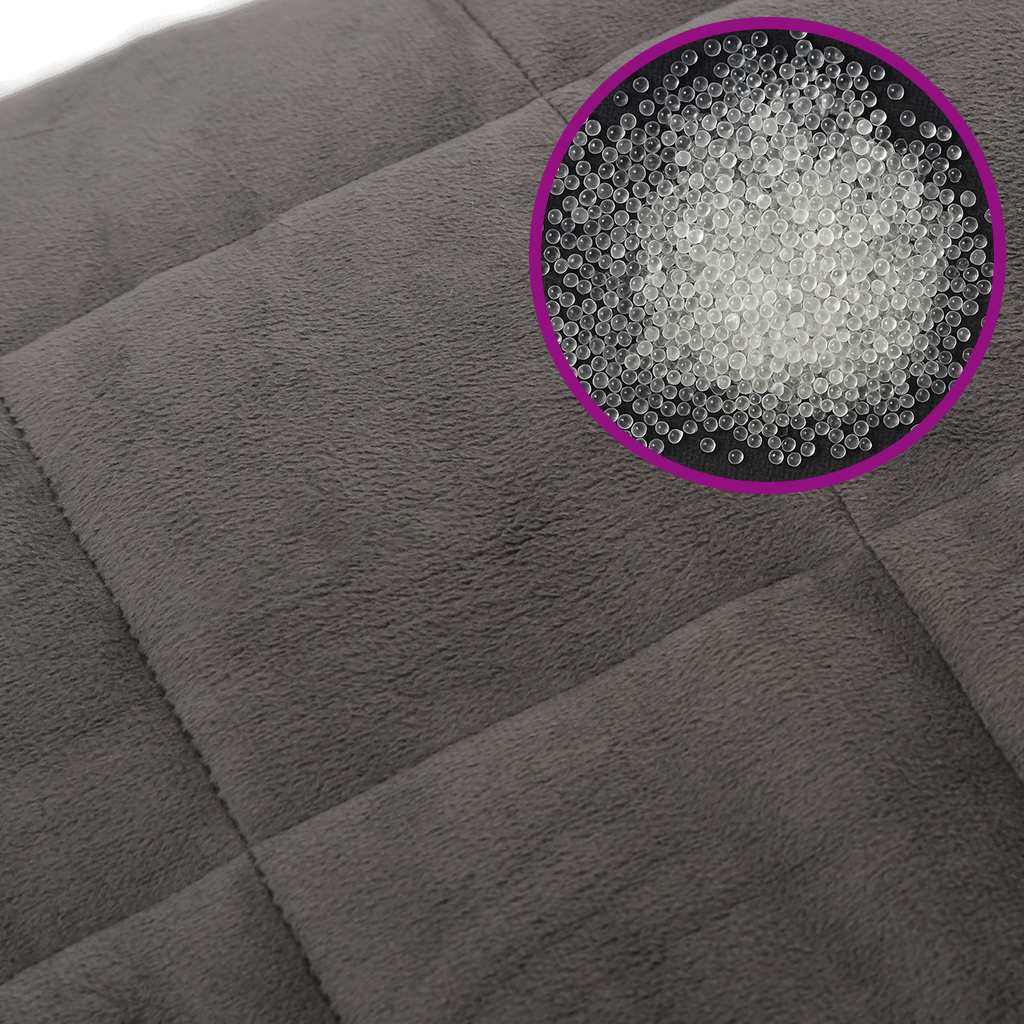 Gewichtsdecke Grau 200x225 cm 13 kg Stoff