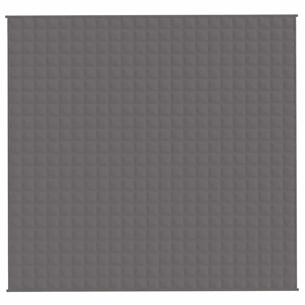 Gewichtsdecke Grau 220x235 cm 11 kg Stoff