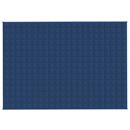 Gewichtsdecke Blau 155x220 cm 7 kg Stoff