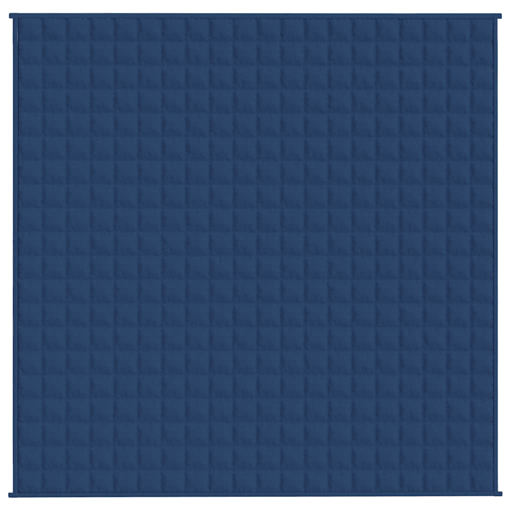 Gewichtsdecke Blau 200x200 cm 13 kg Stoff