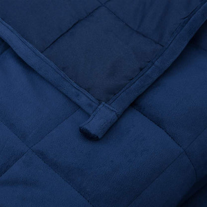 Gewichtsdecke Blau 200x200 cm 13 kg Stoff