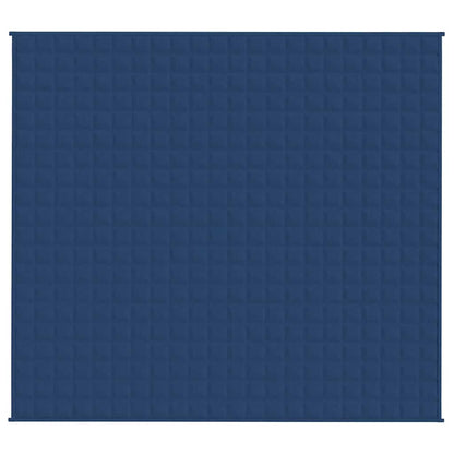 Gewichtsdecke Blau 200x225 cm 9 kg Stoff