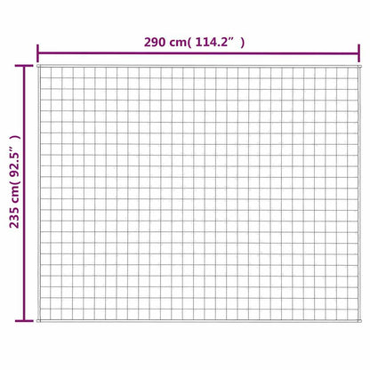 Gewichtsdecke Blau 235x290 cm 15 kg Stoff