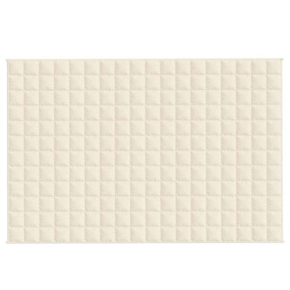 Gewichtsdecke Hellcreme 120x180 cm 9 kg Stoff