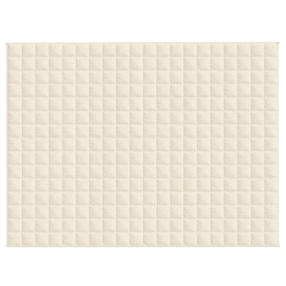 Gewichtsdecke Hellcreme 150x200 cm 7 kg Stoff