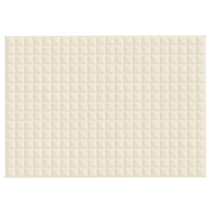 Gewichtsdecke Hellcreme 155x220 cm 7 kg Stoff