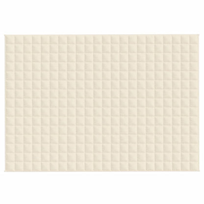 Gewichtsdecke Hellcreme 155x220 cm 11 kg Stoff