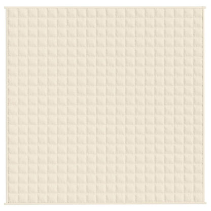 Gewichtsdecke Hellcreme 200x200 cm 9 kg Stoff