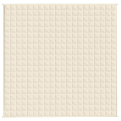 Gewichtsdecke Hellcreme 200x200 cm 13 kg Stoff