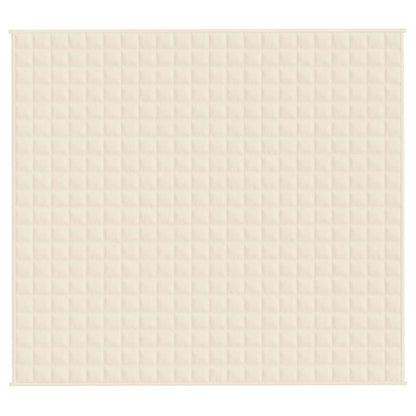Gewichtsdecke Hellcreme 200x225 cm 9 kg Stoff