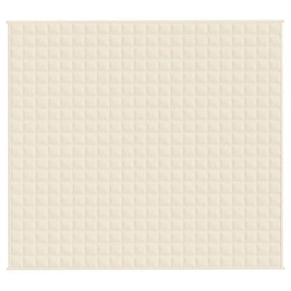 Gewichtsdecke Hellcreme 200x225 cm 13 kg Stoff
