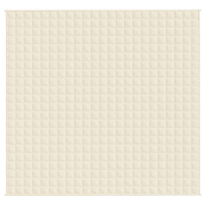 Gewichtsdecke Hellcreme 220x235 cm 11 kg Stoff