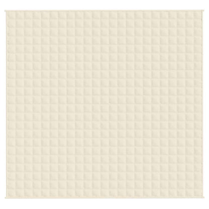 Gewichtsdecke Hellcreme 220x235 cm 15 kg Stoff