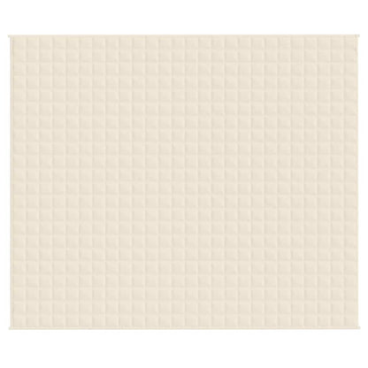 Gewichtsdecke Hellcreme 220x260 cm 11 kg Stoff
