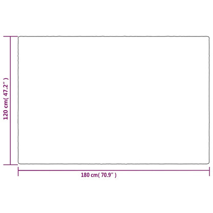 Gewichtsdecke mit Bezug Grau 120x180 cm 5 kg Stoff