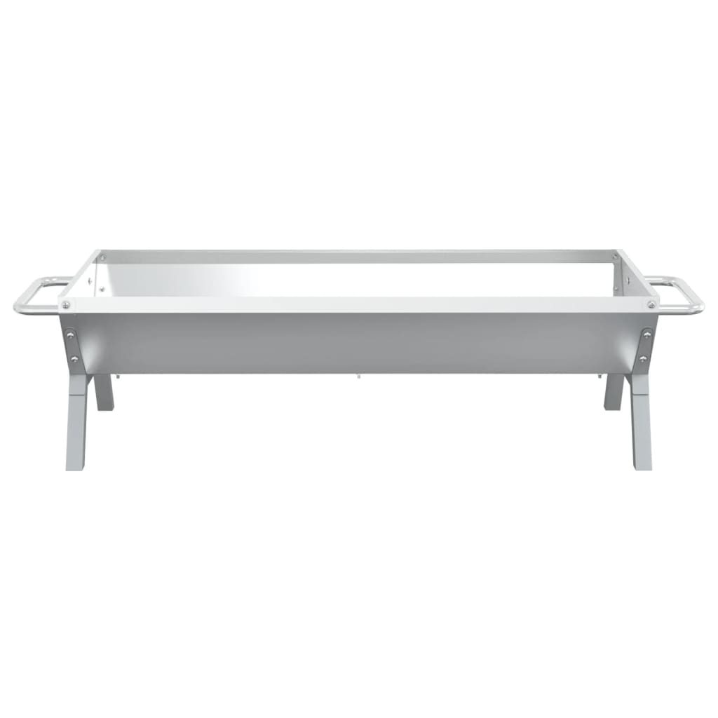 Grill Silbern 118x42x30,5 cm Edelstahl