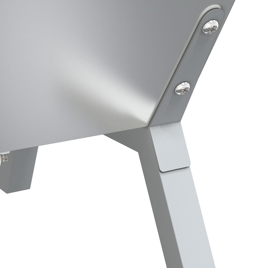 Grill Silbern 118x42x30,5 cm Edelstahl