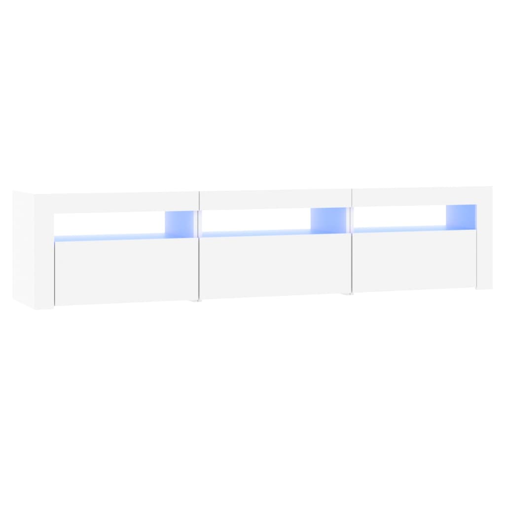 Meuble TV avec éclairage LED blanc 180x35x40 cm