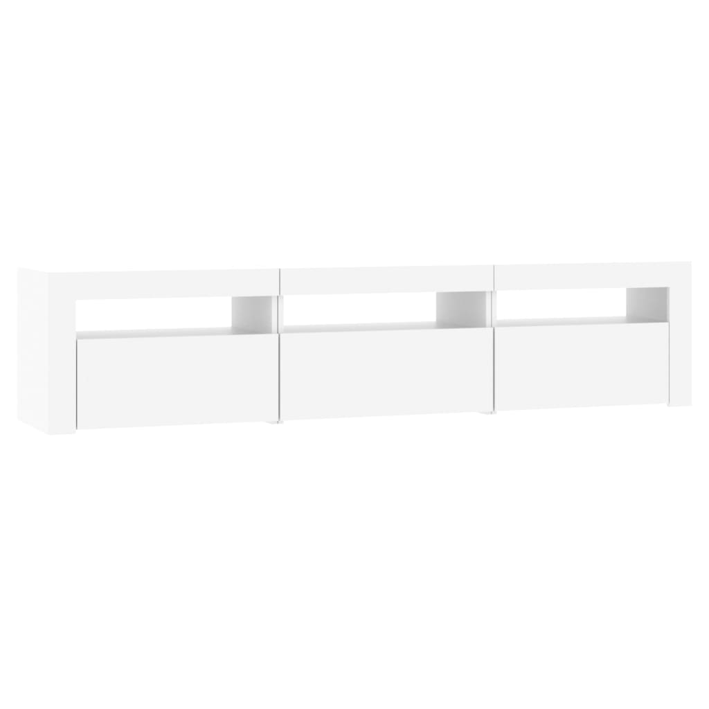 Meuble TV avec éclairage LED blanc 180x35x40 cm
