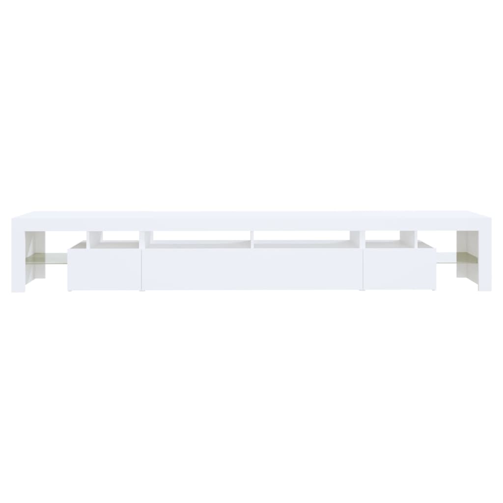 Meuble TV avec éclairage LED blanc 260x36,5x40 cm