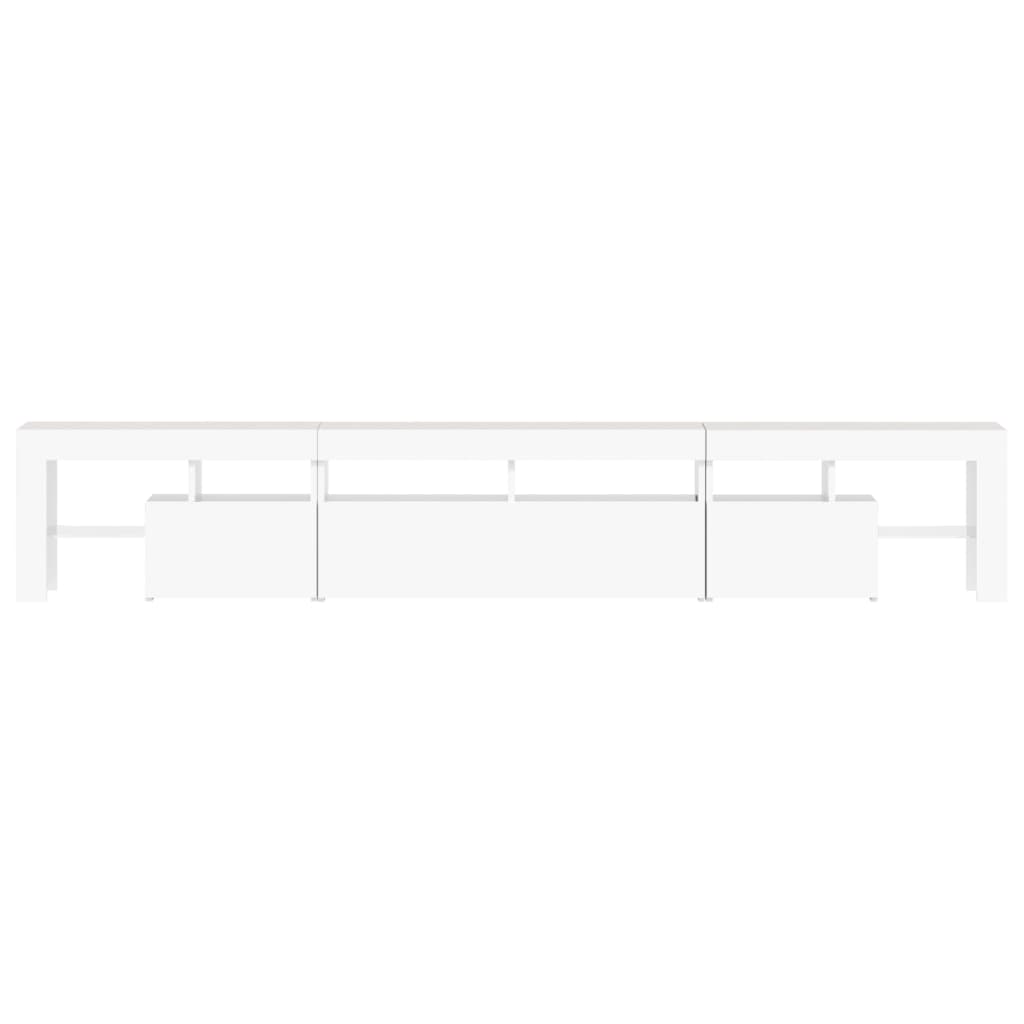 Meuble TV avec éclairage LED blanc 230x36,5x40 cm