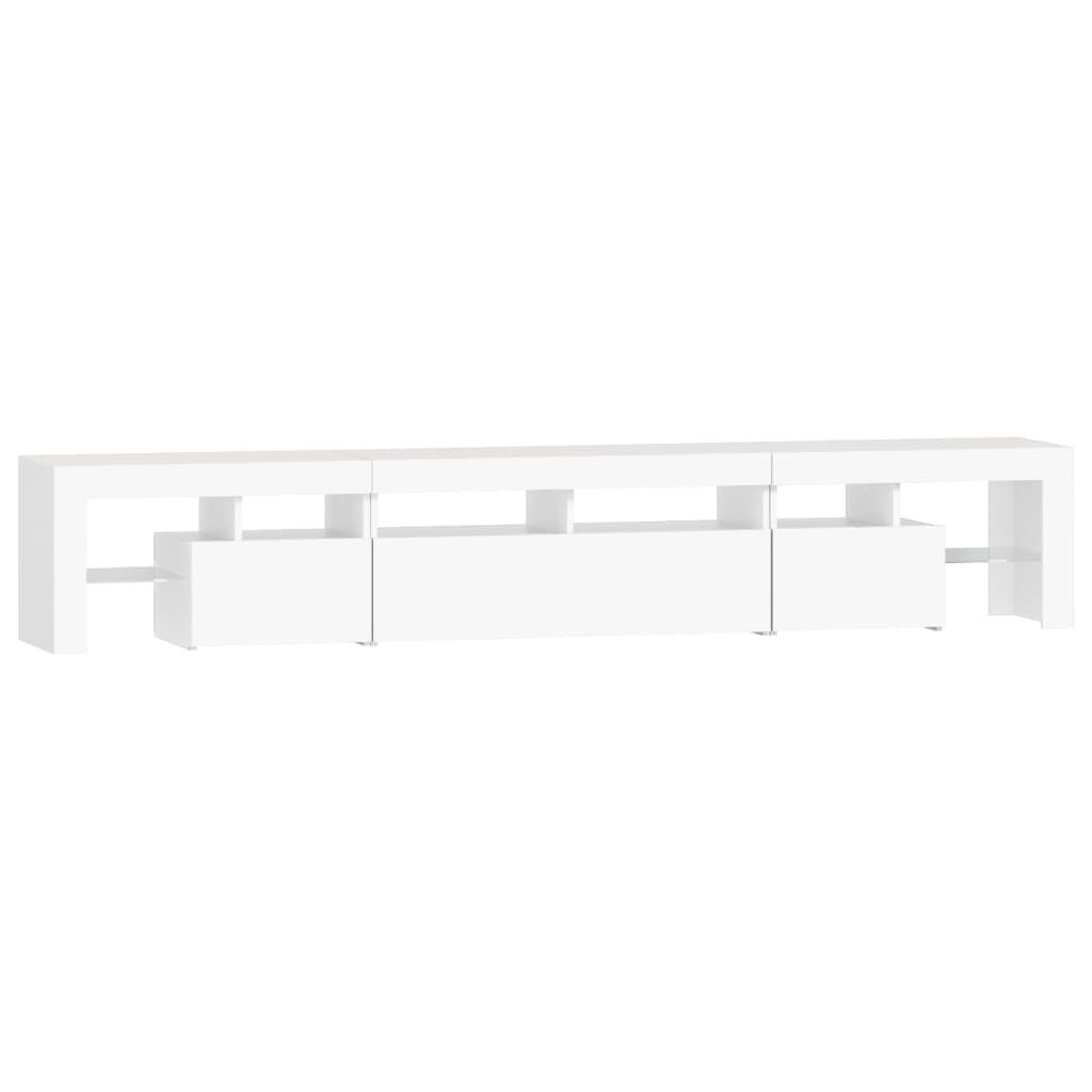 Meuble TV avec éclairage LED blanc 230x36,5x40 cm