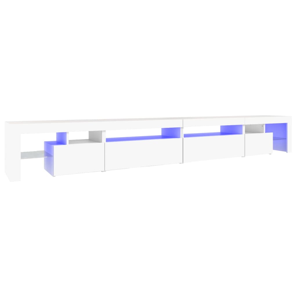 Meuble TV avec éclairage LED blanc 290x36,5x40 cm