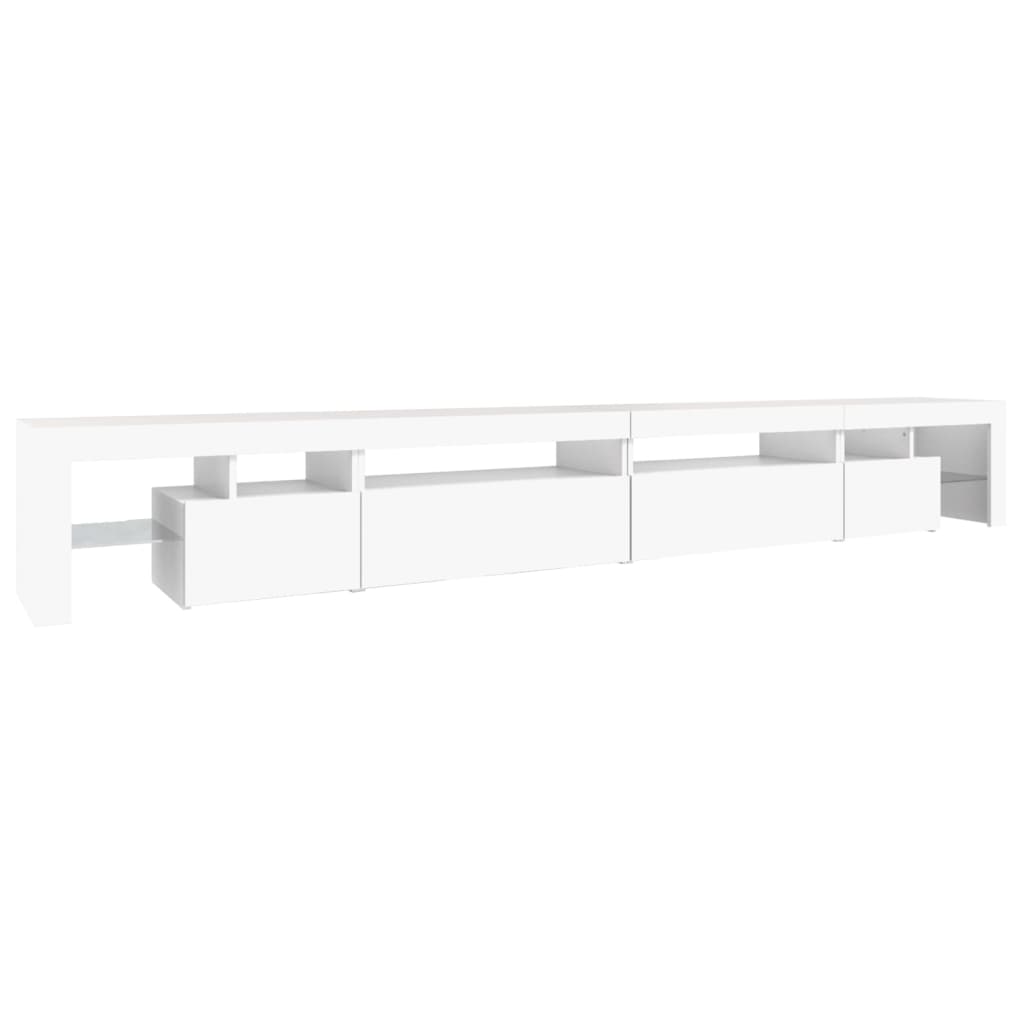 Meuble TV avec éclairage LED blanc 290x36,5x40 cm