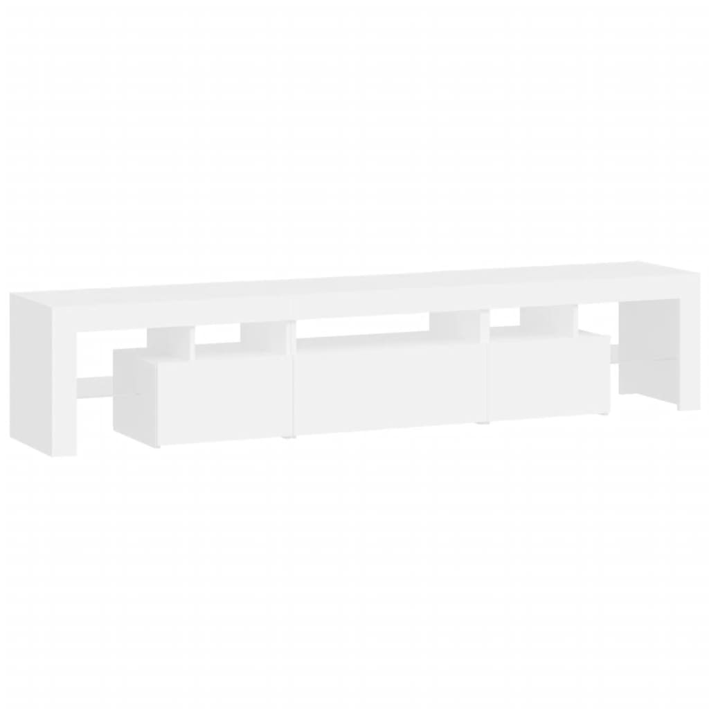 Meuble TV avec éclairage LED blanc 200x36,5x40 cm