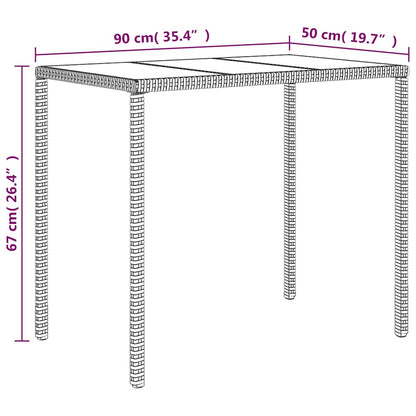 4-tlg. Garten-Lounge-Set mit Kissen Schwarz Poly Rattan