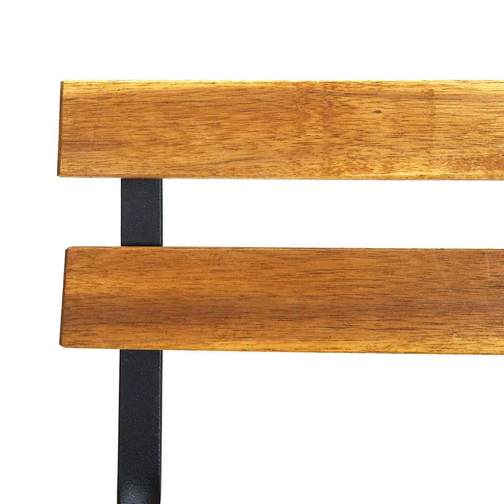 Klappstühle, 8-teilig, Stahl und massives Akazienholz
