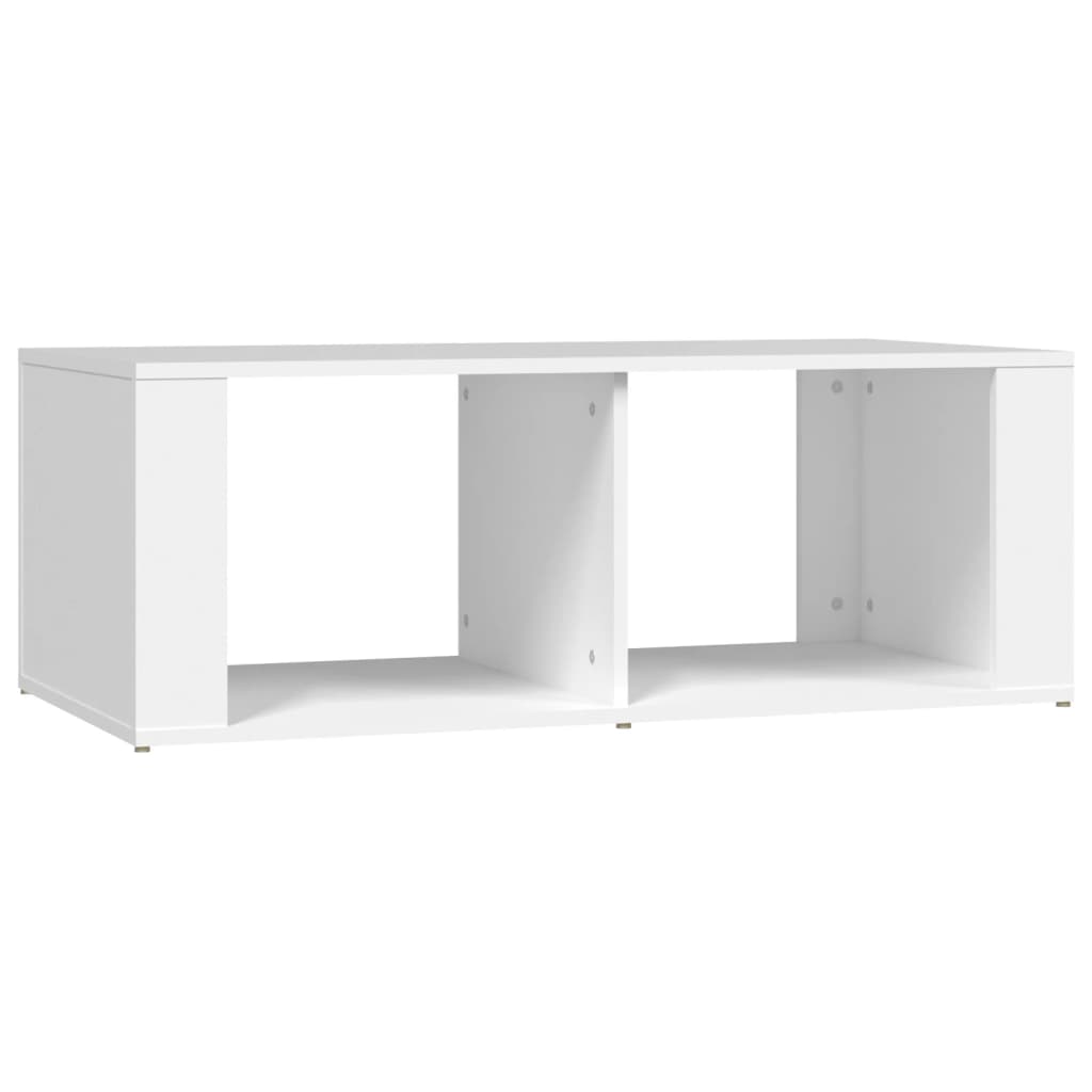 Table basse blanche 100x50x36 cm en bois